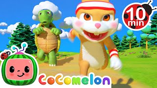 10 MIN LOOP  The Tortoise and The Hare  Animal Cocomelon Loops  Nursery Rhymes amp Kids Songs [upl. by Adran]