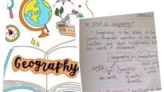 🌎What is GeographyHandwritten notesstudy [upl. by Xeno]