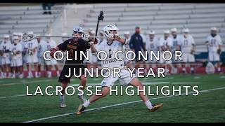 Colin O’Connor Towson Junior Year Lacrosse Highlights [upl. by Adieno]