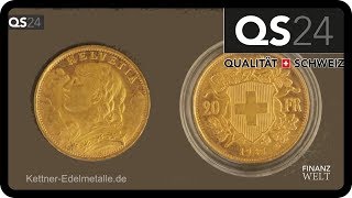 Gold Vreneli 20 SFR  Finanzwelt mit Dominik Kettner [upl. by Lahpos]