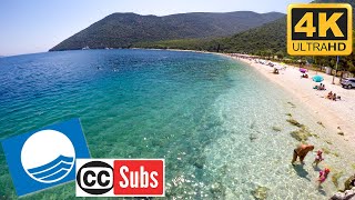 ANTISAMOS beach in 4K Kefalonia [upl. by Eldwen]