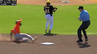 Enrique Bradfield Jr Shows off UNREAL SPEED in Spring Training Game [upl. by Mallina]