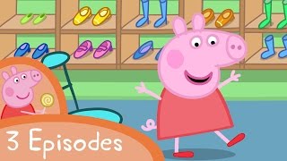 Peppa Pig  Shopping and new things 3 episodes [upl. by Acirre]