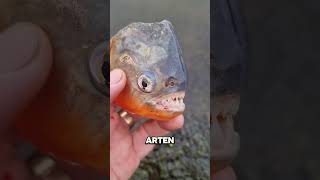 Piranhas haben messerscharfe Zähne sind aber nicht so wild wie Sie denken [upl. by Ahselrak]