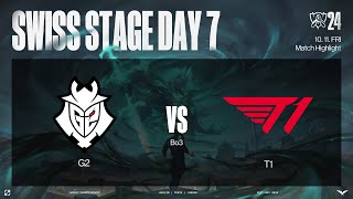 G2 vs T1 매치 하이라이트  스위스 스테이지 Day7  1011  2024 월드 챔피언십 [upl. by Yrot541]