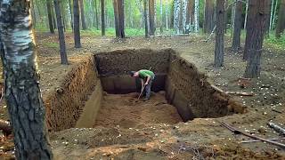 Man Builds Secret Underground CABIN in the Forest  Start to Finish by outdoorlifeandcraft [upl. by Vladi]