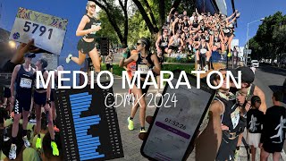 MEDIO MARATON CDMX 2024  vlog [upl. by Dill]