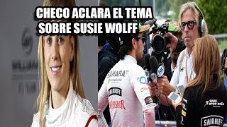 CHECO ACLARA EL TEMA SOBRE SUSIE WOLFF [upl. by Eniamrehs]