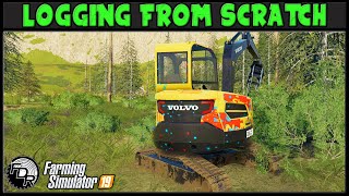 Someone Vandalized Our Excavator  Logging From Scratch 201  Farming Simulator 2019  FDR Logging [upl. by Petit]