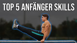 Top 5 Calisthenics Skills für Anfänger I Calisthenics Übungen für Beginner [upl. by Naujej]