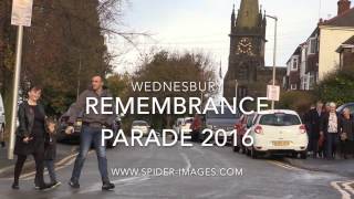 Wednesbury Remembrance parade in 60 seconds [upl. by Alena31]