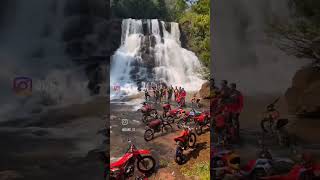 Encontramos uma cachoeira linda na trilha com as crf 230 cc [upl. by Assirak]