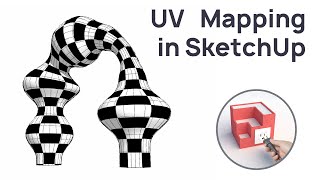 Thru Paint – UV Mapping in SketchUp  Fredo Tools Plugin Tutorial [upl. by Asuncion194]