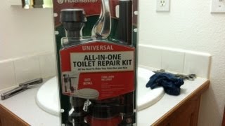 Installation tutorial for fluidmaster toilet rebuild kit [upl. by Nariko792]