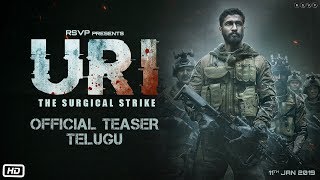 URI  Official Telugu Teaser  Vicky Kaushal  Yami Gautam  Aditya Dhar  11th Jan 2019 [upl. by Mcneil]