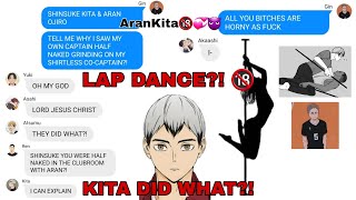 LAPDANCE⁉🔞  AranKita❤🍫 Haikyuu Texts [upl. by Dublin]