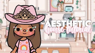 How to build a AESTHETIC HOUSE In Toca Boca  With Voice  Toca Life World 🌎 [upl. by Eidda]