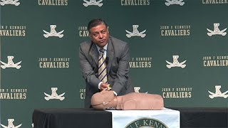 John F Kennedy HS Students Receive a Life Saving Lesson [upl. by Atteloiv68]