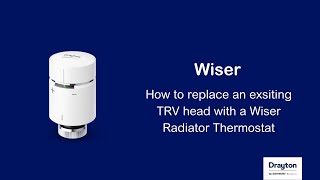 Wiser  how to replace an existing TRV head with a Wiser radiator thermostat [upl. by Stila]