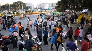 Street Scene in Ganzhou Jiangxi Province China [upl. by Arlette]