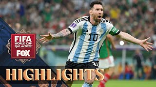 Argentina vs Mexico Highlights  2022 FIFA World Cup [upl. by Yanel]