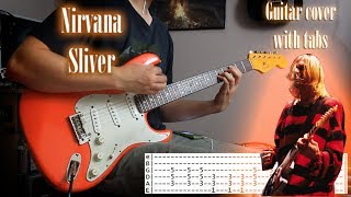 Nirvana  Sliver  Guitar cover with tabs [upl. by Estel734]