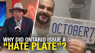 Ontario revokes hate plate — but why was it issued in the first place [upl. by Htebsle]