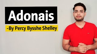 Adonais by P B Shelley in hindi summary [upl. by Cormack]