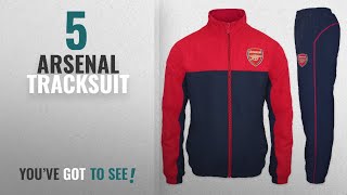 Top 10 Arsenal Tracksuit 2018 Arsenal FC Official Football Gift Mens Jacket amp Pants Tracksuit [upl. by Hteazile]