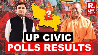 Uttar Pradesh Civic Election Results LIVE Yogi Adityanaths BJP vs Akhileshs SP [upl. by Etnovert432]