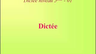 Dictée niveau 5ème  01 Les orthographes des terminaisons verbales et nominales en «é» [upl. by Eimaral]