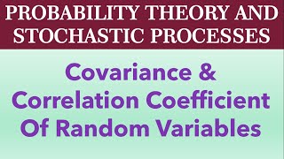 Covariance and Correlation coefficient [upl. by Turner]