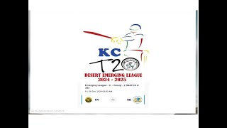 LIVE KC T20 DESERT CHAMPIONSHIP MATCH NO 4 KUWAIT VIKINGS VS ROYAL BLASTERS GROUND  TACK4 [upl. by Ysset]