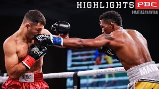 Subriel Matias vs Petros Ananyan HIGHLIGHTS January 22 2022  PBC on SHOWTIME [upl. by Kletter]