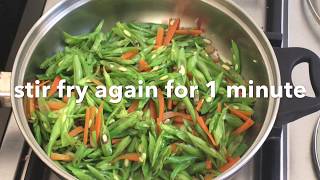 Ginisang Bitsuelas  Sauteed Baguio Beans Recipe [upl. by Lunette]