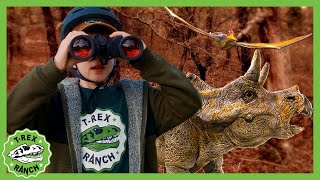 Dinosaurs Move to California  TRex Ranch Dinosaur Videos for Kids [upl. by Ahsinac]