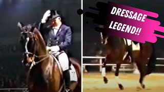 Dressage Legend Willi Schultheis OneHanded Pirouettes Half Pass amp Tempis [upl. by Flessel]