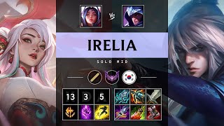 Irelia Mid vs Talon Triple Kill Rampage  KR Master Patch 1419 [upl. by Nesiaj]