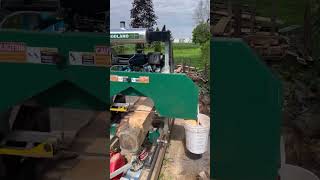 Sawing some 2”x8” board on my woodlandmills HM126 portable sawmill [upl. by Priest]