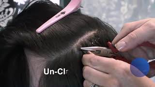 How to install Nano Ring Hair Extensions [upl. by Analos]