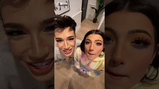 James Charles and Charli Damelio doing the “don’t be shy put some more” trend AGAIN [upl. by Atiuqcir60]