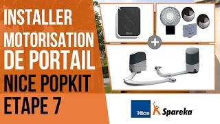 Comment installer sa motorisation de portail Nice Popkit  Etape 7  le branchement des moteurs [upl. by Anasor]