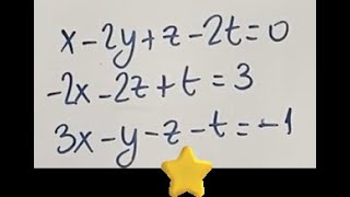 SCI 3x4 Sistema compatible indeterminado 3 ecuaciones y 4 incógnitas con Cramer [upl. by Adieren998]