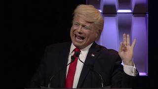 Hilarious Donald Trump Impersonator John Di Domenico in front of a live audience [upl. by Lipinski]