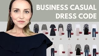 The business casual dress code capsule wardrobe example [upl. by Kippie511]