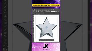 How to make chrome effect in illustrator illustrator tutorial adobe editing 2025 graphics [upl. by Ruella]