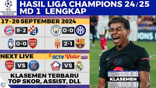 HASIL amp KLASEMEN LIGA CHAMPION 2024 TERBARU HARI INI  Atalanta vs Arsenal Monaco vs Barcelona UCL [upl. by Ignatia]