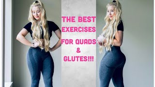 I Tested Out The BEST Exercises For Glutes amp Quads [upl. by Anahsal]