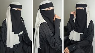 Hijab With Niqab tutorial 2024  Niqab Tutorial Full Coverage [upl. by Tailor]