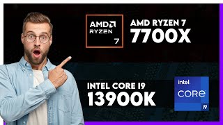 AMD Ryzen 7 7700X vs Intel Core i9 13900K Comparison [upl. by Flynn]